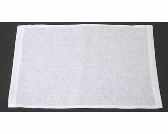 Altar Cloth White Linen Small Hemmed Corporal Church Tray Cloth Ecclesiastical 16" x 12"