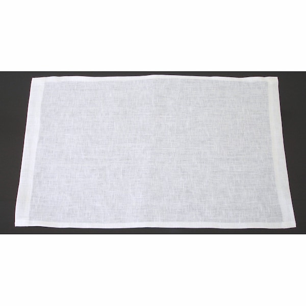 Altar Cloth White Linen Small Hemmed Corporal Church Tray Cloth Ecclesiastical 16" x 12"