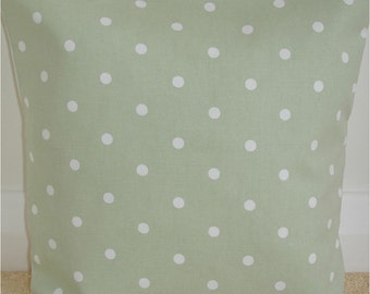 20x20 Pillow Cover Decorative Throw 20" Cushion Case Sham Slip Pillowcase Sage Green White Polka Dots New 20"x20" Polkadot