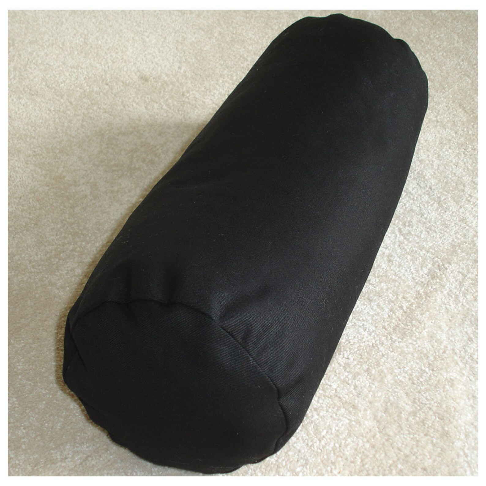 Black Velvet Cylinder Bolster Pillow Cover 6x16 Round Ended Etsy UK