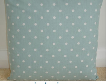 Pillow Cover Duck Egg Polka Dots White Spots Cushion Sham Polka Dot Case Slip Pillowcase 16" 18" 20" 22" 24" 26" 16x16 20x20 Square 18x18