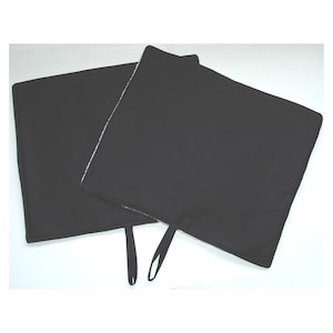 Pair of Rayburn Royale 212S Hob Lid Covers Black Set 2 Two x Rayburn Royal Range Oven Mats Kitchen Pads
