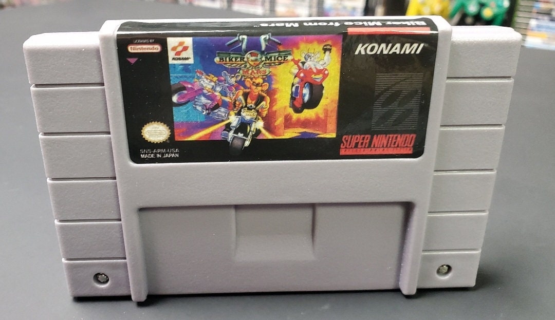 16 Bit Super Nintendo Biker Mice From Mars New SNES Cartridge Free ...