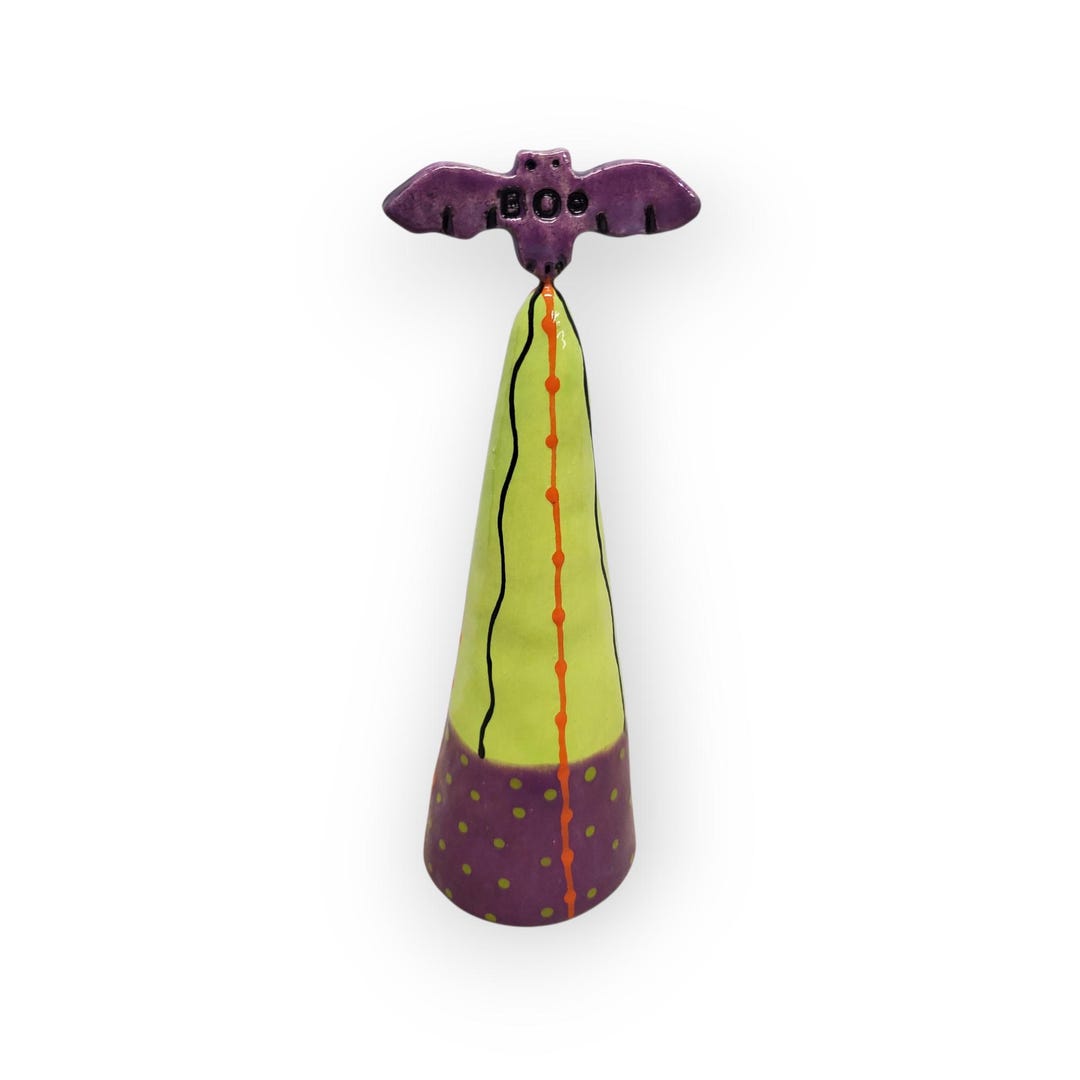 Halloween Ceramic Boo Bat Tree Sculpture Decoration - Etsy