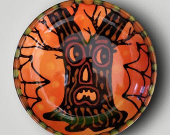 Halloween Ceramic Spooky Tree Mini Dish by Sharon Bloom Designs