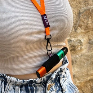 Support pour vapoteur VCASE avec cordon, design confortable pour cigarette électronique, ajustement parfait, cordon pour vapoteur solide, élastique haute résistance
