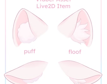 Flopping Cat Ears - Live2D Item