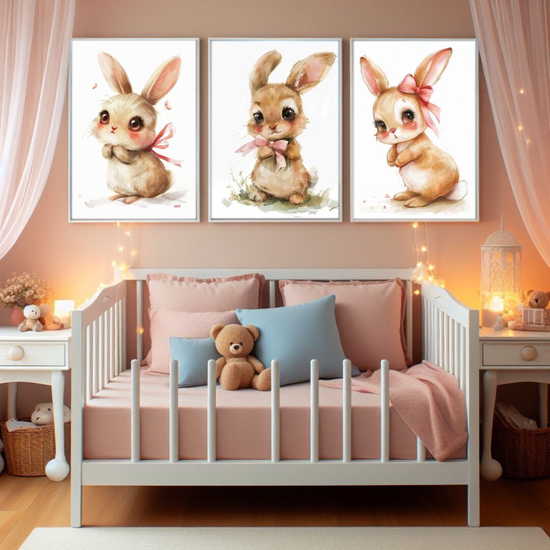 Printable Nursery Wall Art, Pictures for Nursery, Wall Art, Set of 3 ...