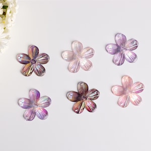 Blütenblatt Perlen, süße Blumen Perlen, Bubblegum Bead, Weihnachtsperle, transparent Acryl, Schmuckzubehör, DIY Lieferungen. AB070