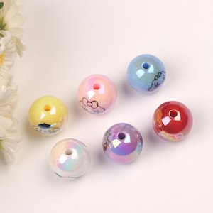 Niedliche Zeichentrickfiguren Perlen, Kawaii Sammelperlen, Cartoon Perlen, DIY Perlen Bedarf, Perlengroßhandel, Kinderperlen.  AB229