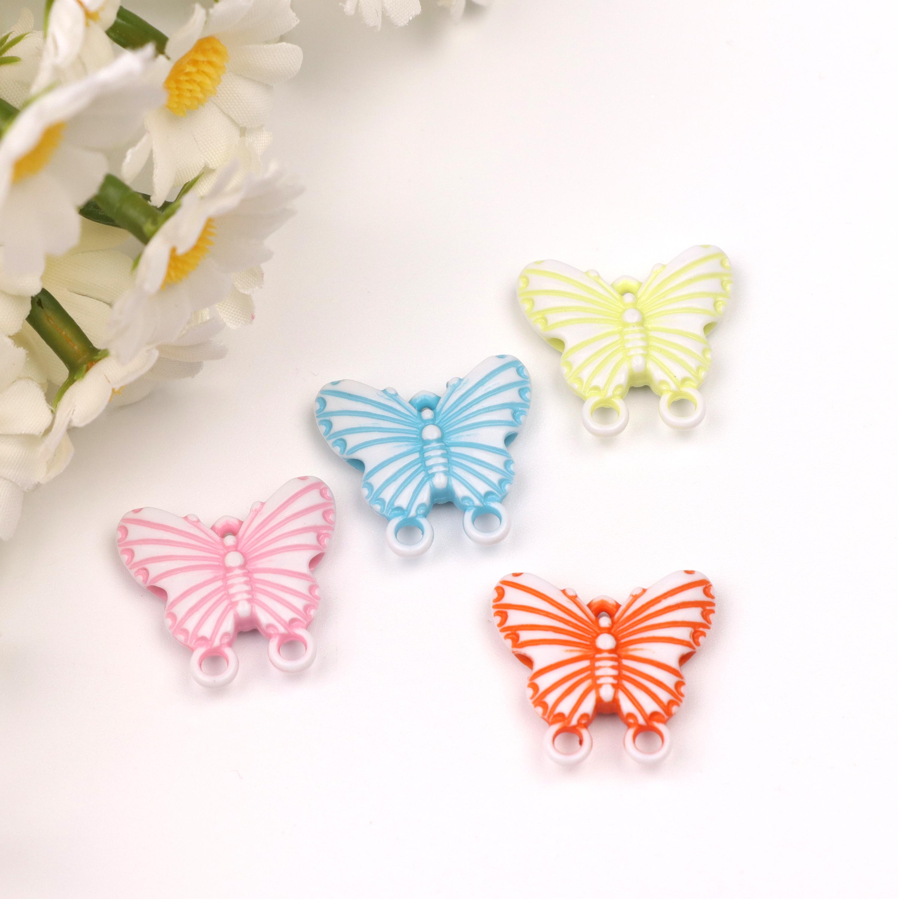 かわいい蝶のビーズ、美しいブレスレットの作り方、DIY ネックレス 