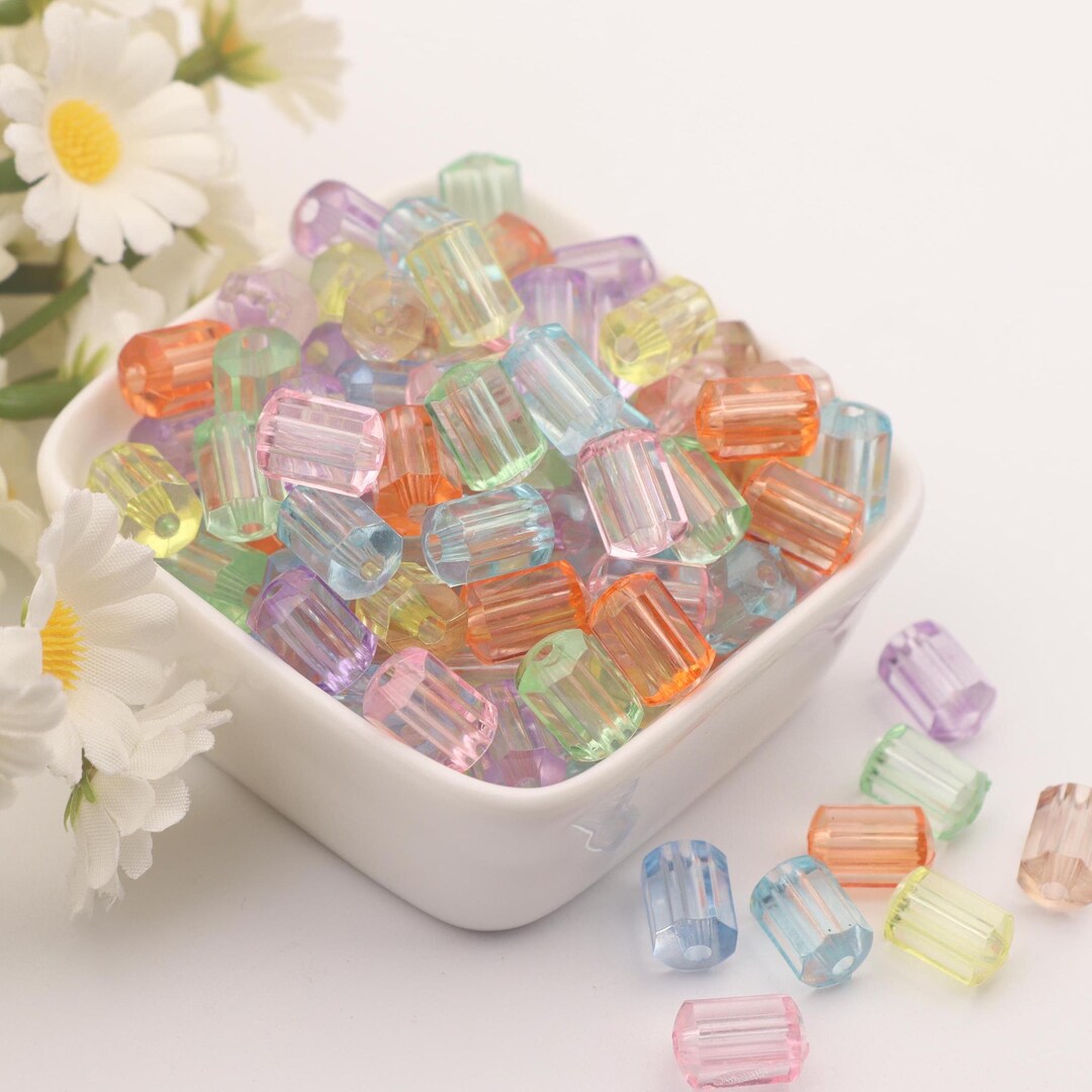Colorful Clear Mini Roller Beads, Random Color Matching, Personalized ...