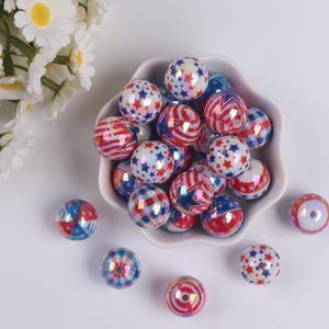 16 mm Pentagram Clear Acrylic Beads, Multi Color Acrylic Round Star Bead，DIY Pen Beads, Necklace or bracelet Jewelry Making Supplies. AB018