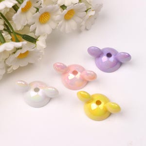 Mouse hat beads, cute mouse beads, beads for kids, cartoon animal beads, bead accessories for children, handmade beading.  AB194