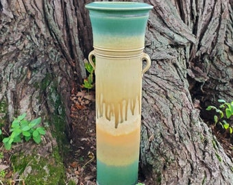 Tall cylinder vase/weed pot