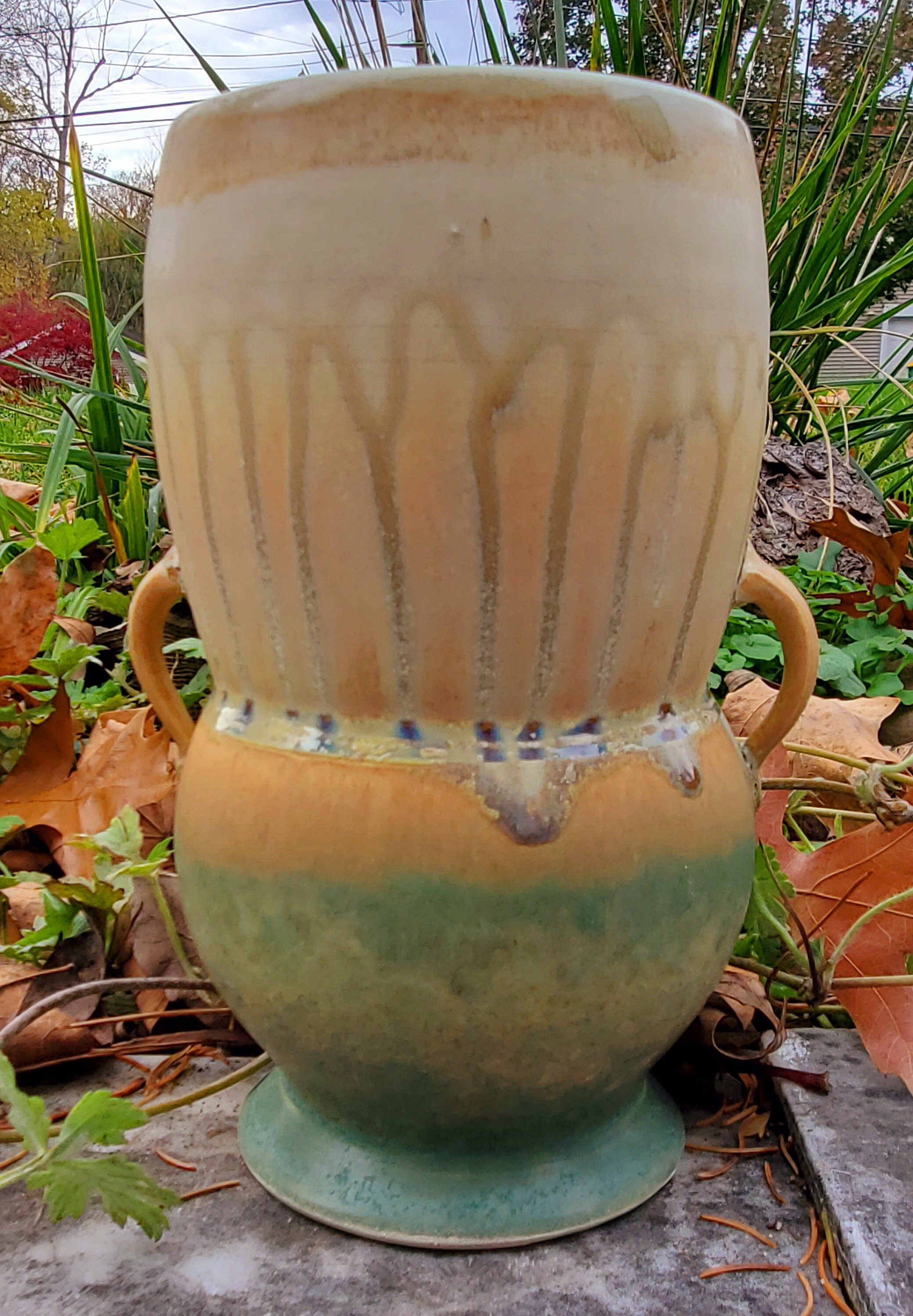 Two Handled Vase - Etsy