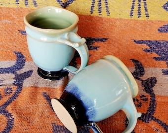 Stoneware mugs, 12 ounces