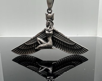 Ägyptische Königin Halskette: Sterling Silber Schmuck