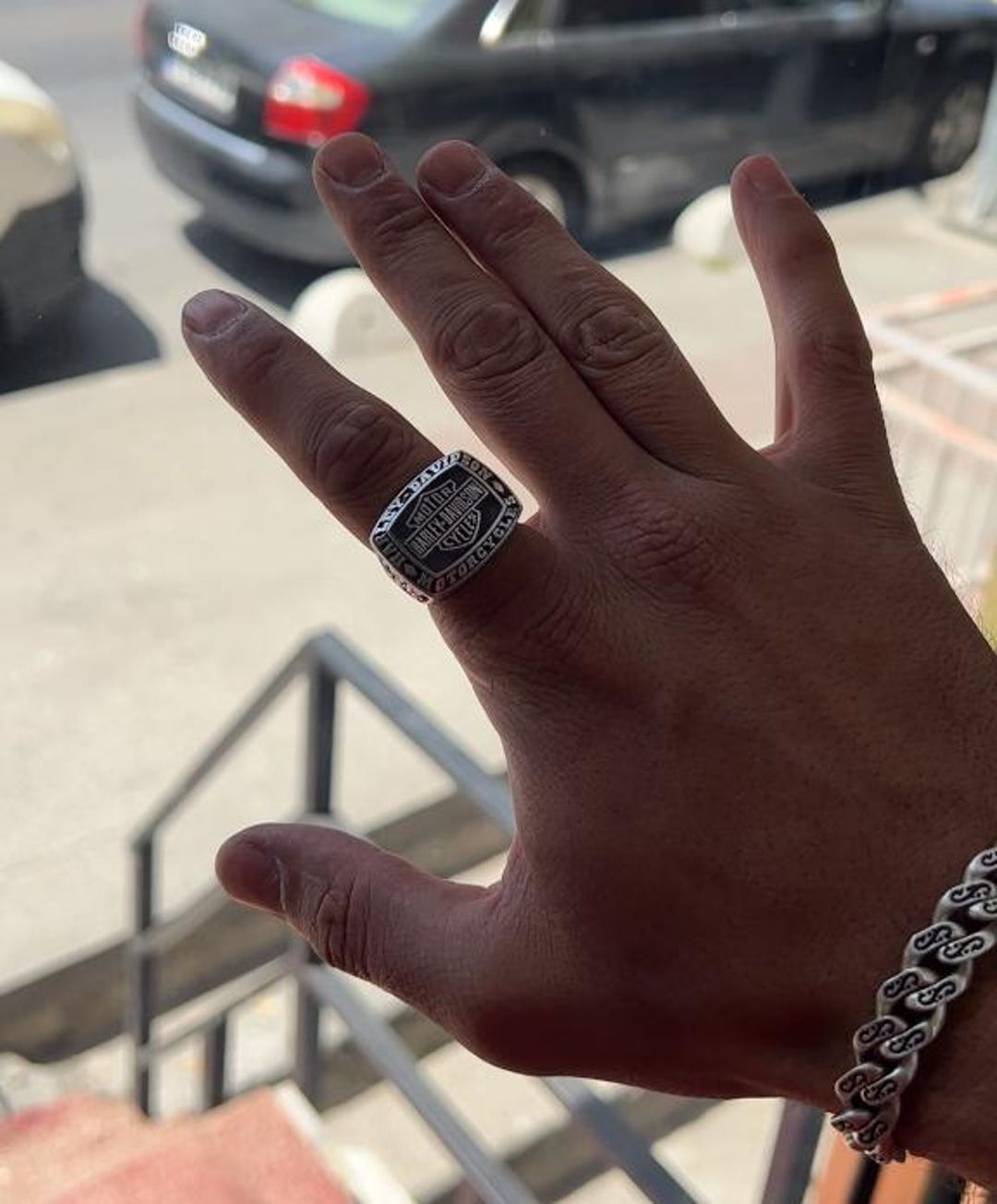Unique Harley Davidson Themed Ring Stylish and Meaningful