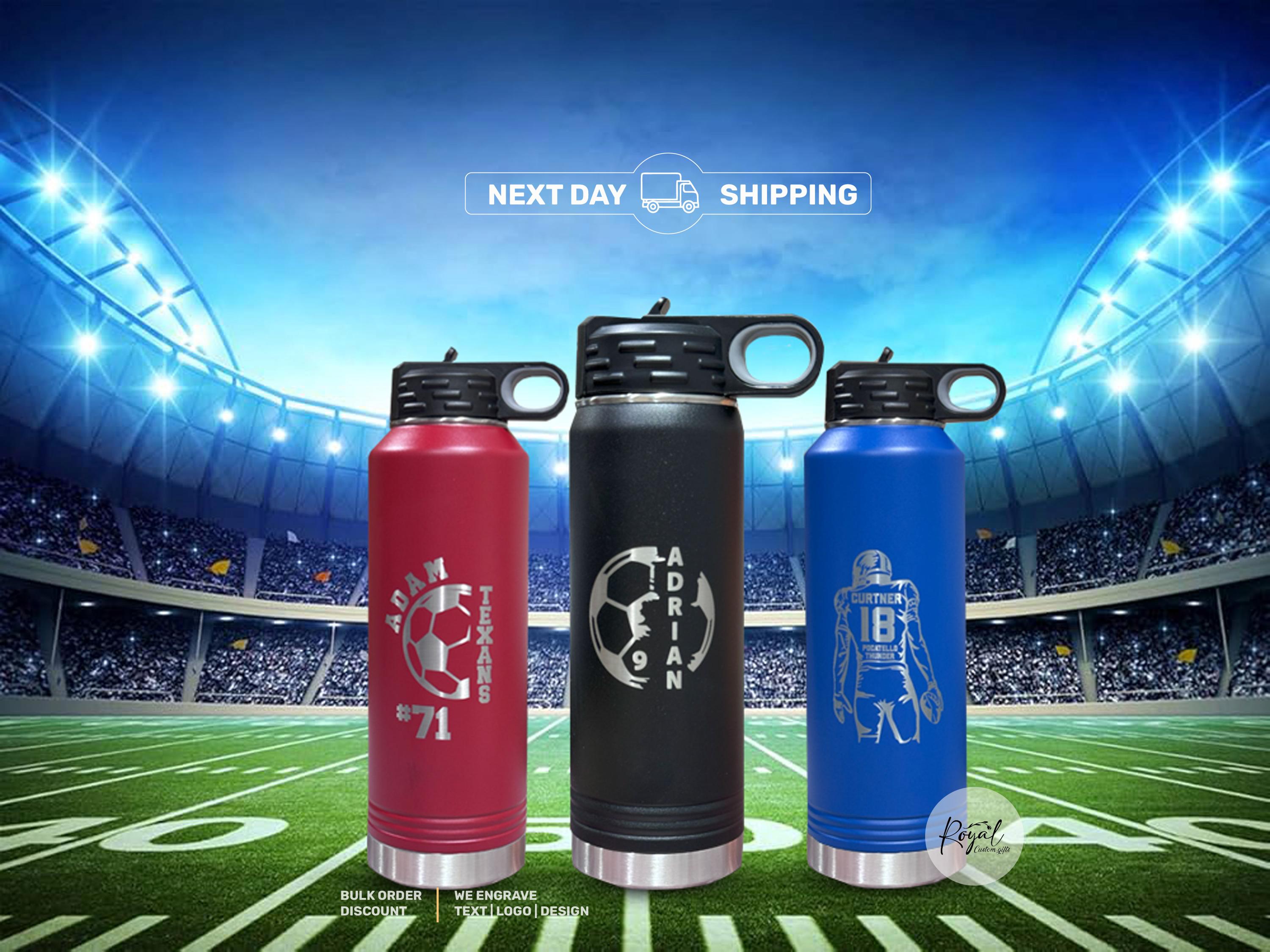 Personalized Sports Team Gift Water Bottle, Personalized Bulk Water…