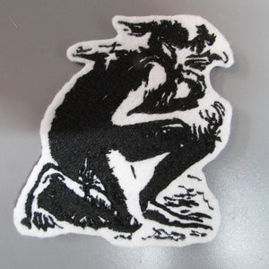 Imp Devil Embroidered  Sew on Applique Patch