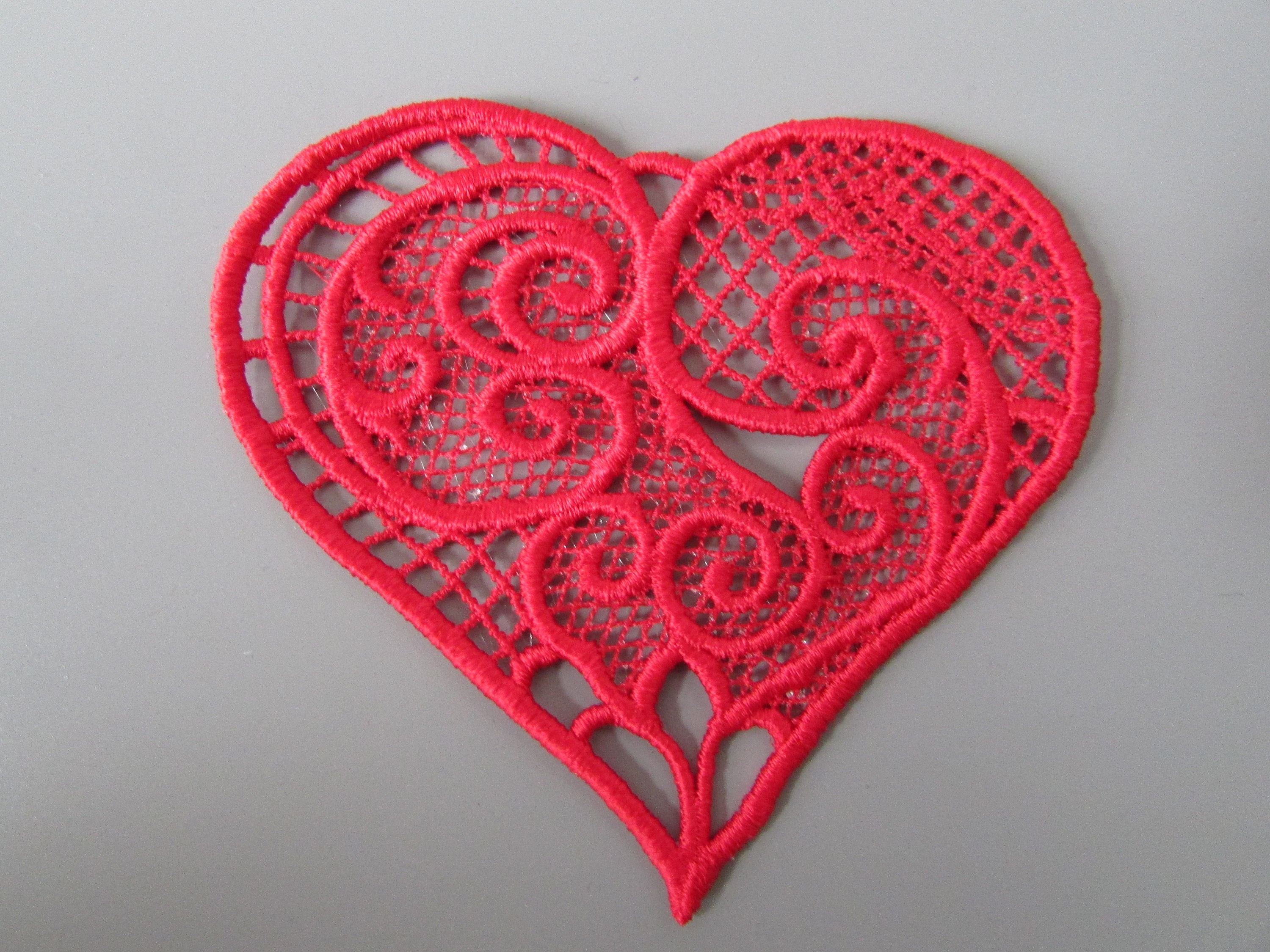 Embroidered Heart Applique