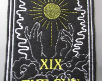 The Sun Tarot Card Embroidered  Sew on Applique Patch