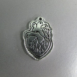 Anatomical Heart Jewellery making charm pendant