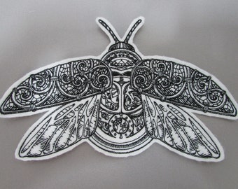 Steampunk Käfer bestickt Aufnäher Applikation