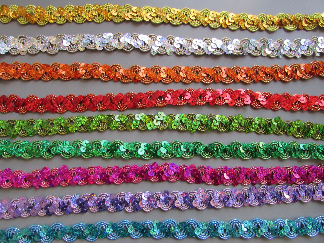 Purple Holographic Ric Rac Ric Rac Hologram Sequin 1.5cm Braid Trim Sold by the Metre - Etsy
