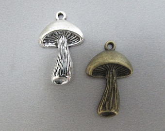 Toadstool Fungi Mushroom Tibetan  Jewellery Charm
