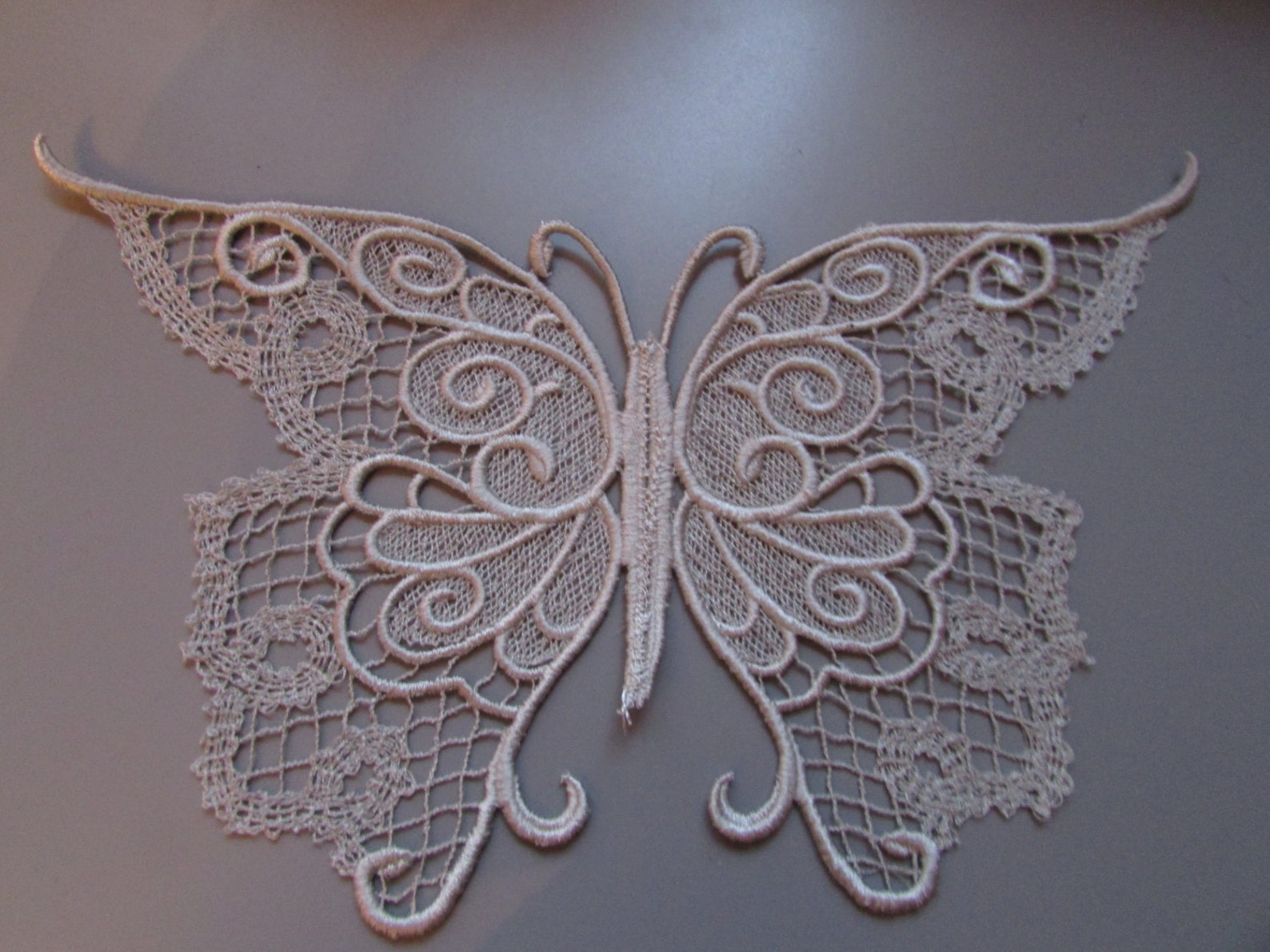 Embroidered Lace Butterfly Applique You Choose Colour and Size Etsy