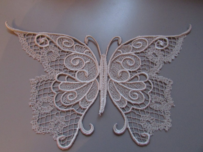 Embroidered Lace Ornate Key Applique Steampunk//Sewing//Costume//Crafts Any Colour