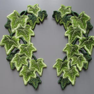 Broderad murgröna fristående spetsapplikation du väljer färg