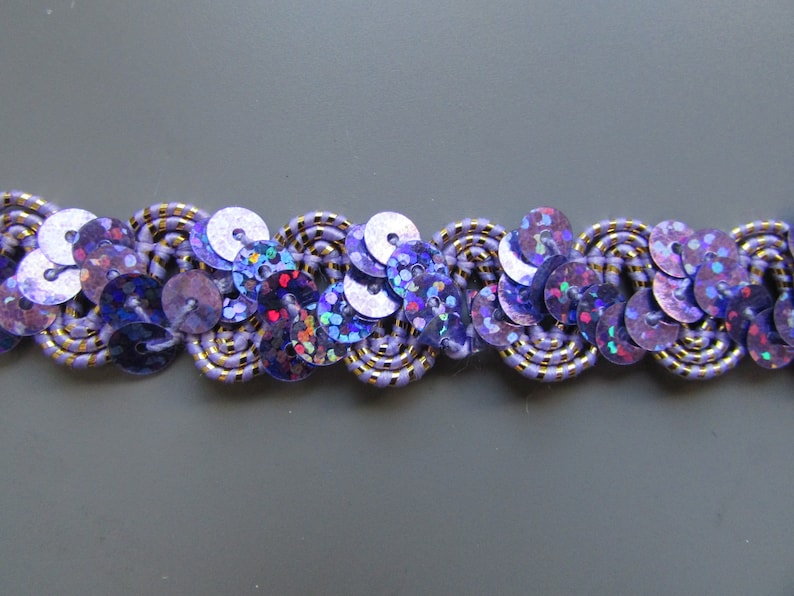 Purple Holographic Ric Rac Ric Rac Hologram Sequin 1.5cm Braid Trim Sold by the Metre - Etsy