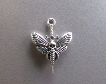 Deaths Head Moth Jewellery Tibetan Charm