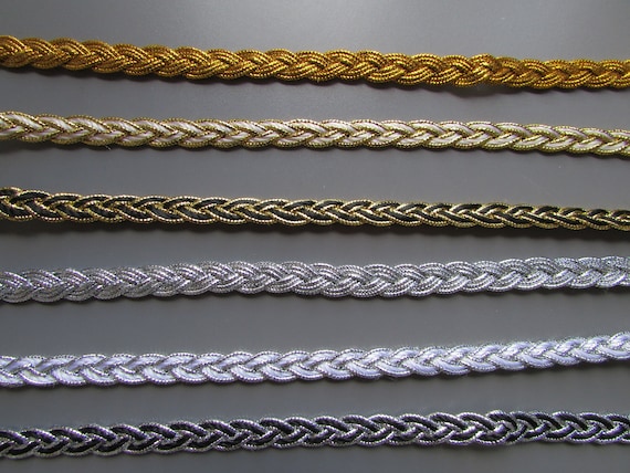 BRAID trim sold by the METRE 11 COLOURS X 2 DESIGNS