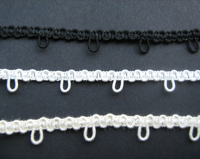 Elastic Button Loop Braid X 1 Metre for Costume Corsetry and Etsy
