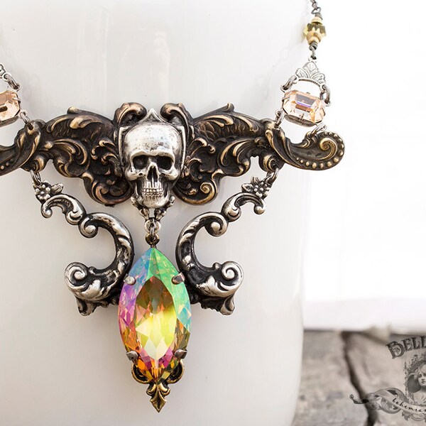 Reaper King // Creature Collection - Pastel Riot A NeoVictorian Necklace in Silver