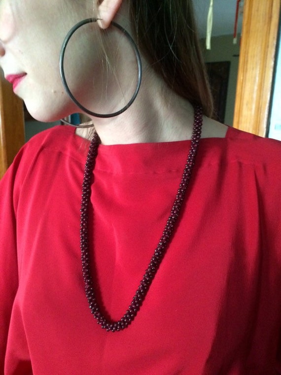 Authentic Garnet Choker
