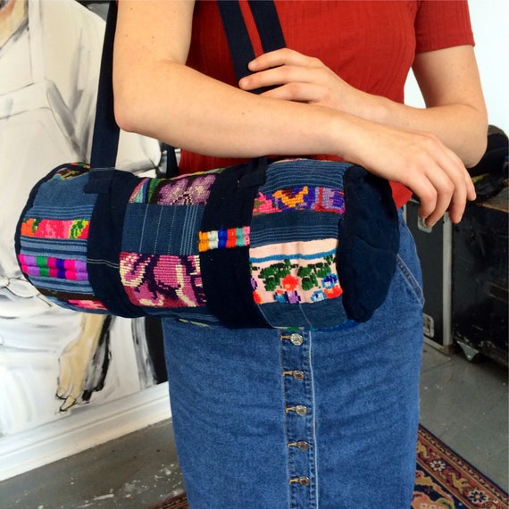 Cotton Patchwork Duffel Bag