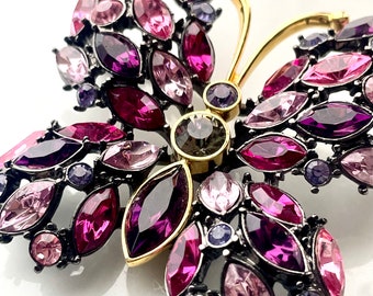 Joan Rivers Butterfly Brooch