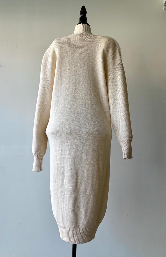 knitted midi dress petite Petite A-Line Floral Jacquard Soft Knit Midi Dress main image 1