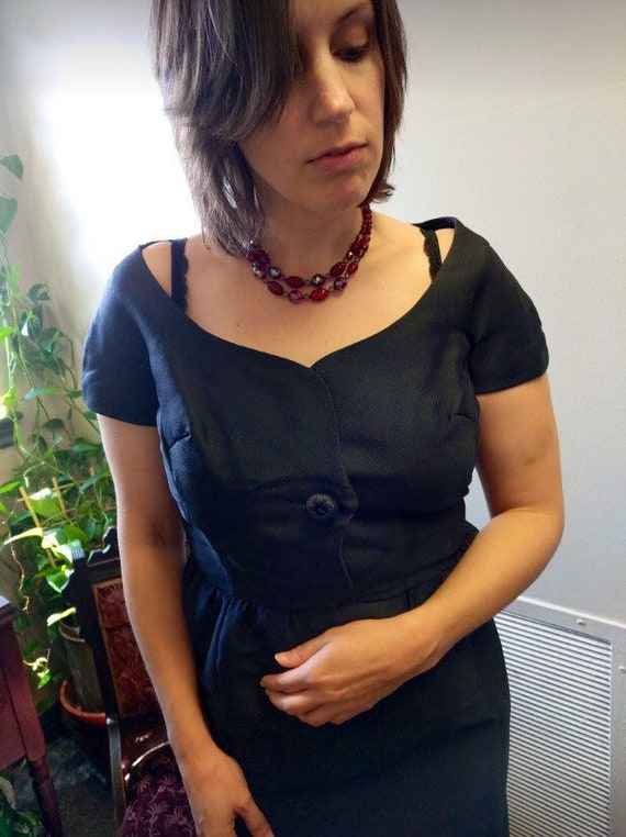1960's Silk Wiggle Dress