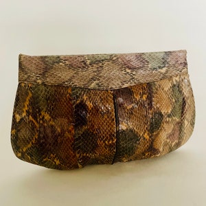 Monedero de piel de serpiente Irago