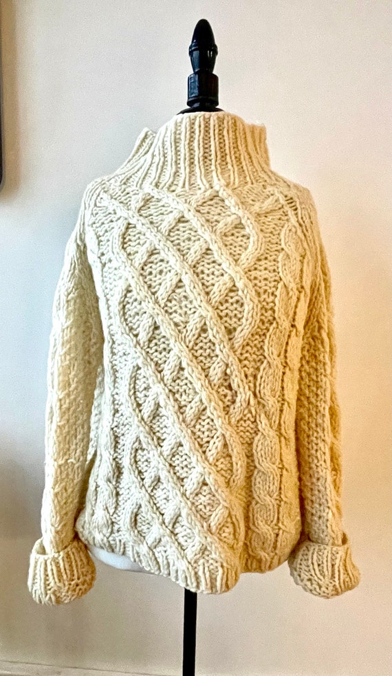 Inis Crafts Hand Knit Irish Wool Sweater