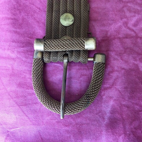 1940's Brass Woven Belt - image 5