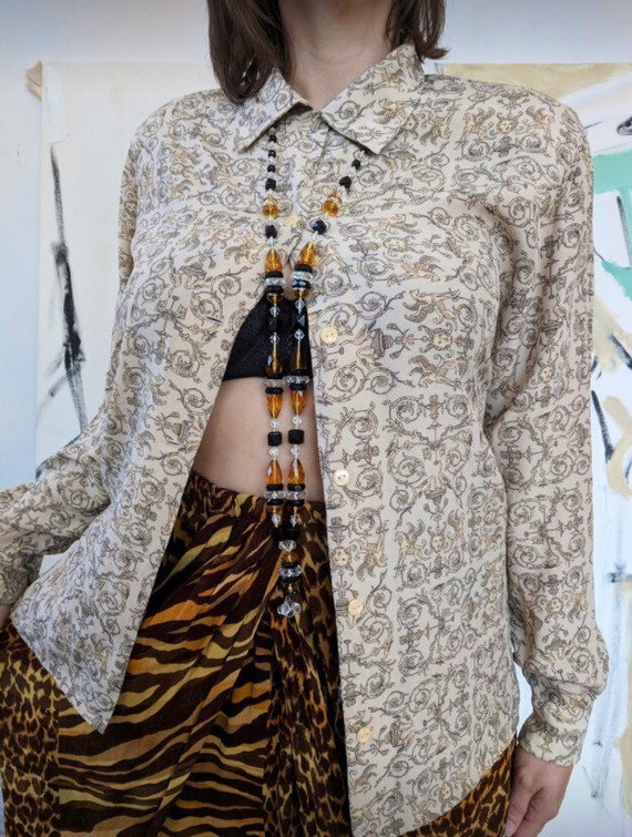 1980's 'Como' Rayon Blouse