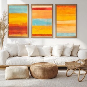 Contemporary Art Prints |Set of 3 Modern Abstract Wall Art | Digital Boho Decor | Nordic Minimalist Print L | Digital Download