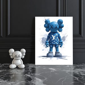 LV Kaws Poster, Hypebeast Poster, druckbare Wandkunst, digitaler Download Kaws Figur Poster, minimalistisches Hypebeast Dekor, Kaws Wandkunst,